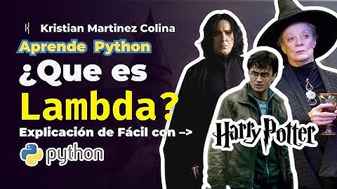 Que es lambda en python explicado con Harry Potter fácil  #python