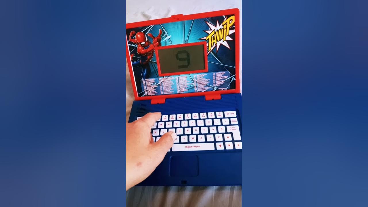 Playing with the Lexibook Spiderman kids laptop #play #spiderman #toys # laptop #gameplay #kidsvideo 