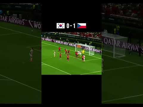 Czechia Scores First Against Korea! ⚽🇨🇿 #shorts #football #footballshorts #soccer #worldcup #goal