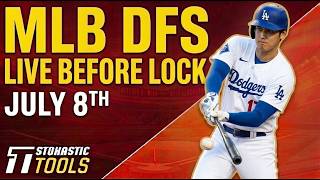 MLB DFS Live Before Lock (Wednesday 7/8/26) | DraftKings & FanDuel MLB Lineups