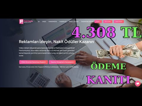 👁‍🗨👁‍🗨 Video İzle & Para Kazan ( 4.308 TL Çekim 🤩 ) Sınırsız Takviye #payeer #perfectmoney #kripto