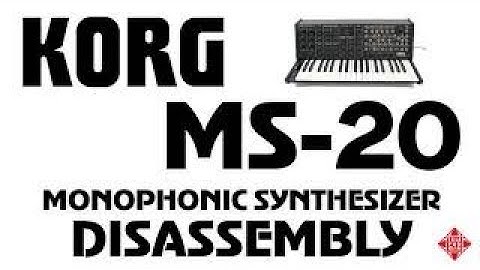 KORG MS-20 Part 1: Disassembly