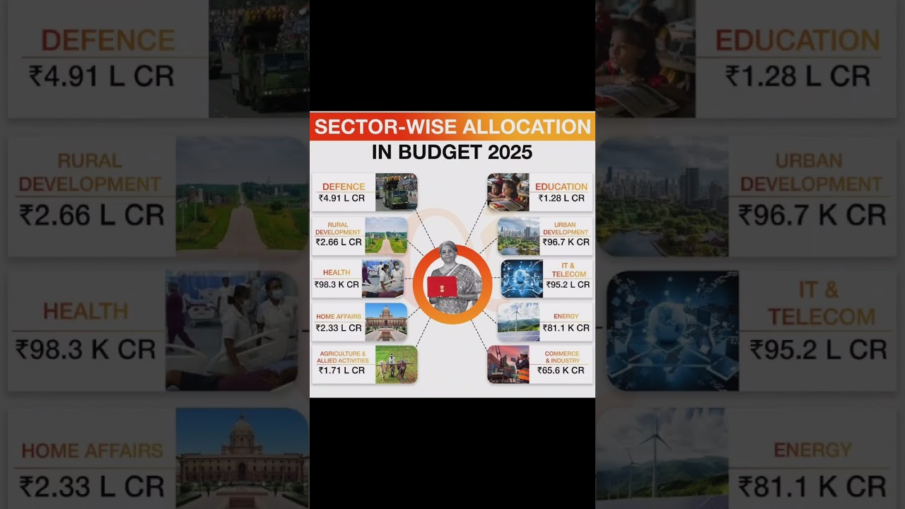 Sector Wise Allocation In Budget 2025 📊 