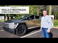 Tesla cybertruck insideevs 70 mph range test