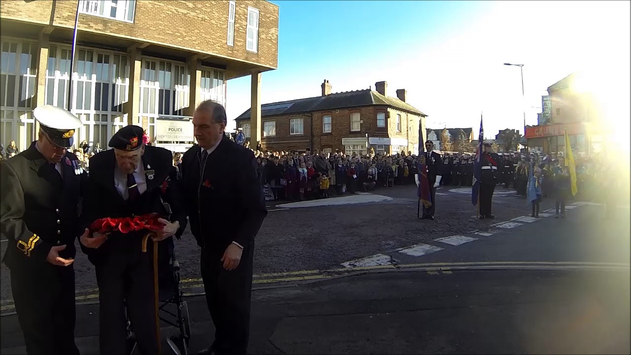 NewtonleWillows Remembrance Day 2017 veteran Horace Roberts YouTube