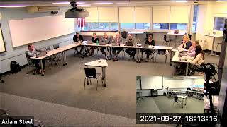 Souhegan Cooperative School Board Meeting - September 27, 2021