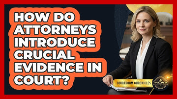 How Do Attorneys Introduce Crucial Evidence In Court? - Courtroom Chronicles