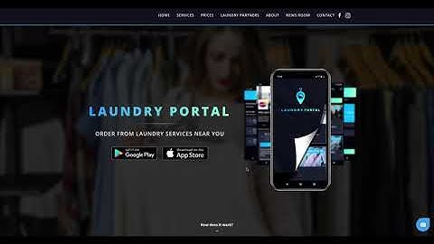 New website for Laundry Portal introduction