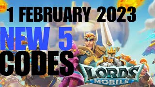 2023 New ! LORDS MOBILE REDEEM CODES FEBRUARY 2023 ! LORDS MOBILE NEW CODES ! CODES FOR LORDS MOBILE