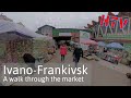 Ivano Frankivsk,Ukraine market walk (Івано-Франківськ)