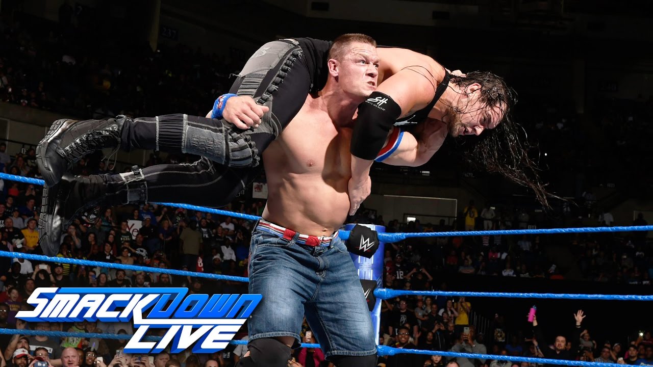 John Cena Vs Baron Corbin SmackDown LIVE Jan 10 2017 YouTube