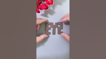 How is it possible to form symmetrical figures with YES？#puzzle #iqtest #woodworking #shortsfeed