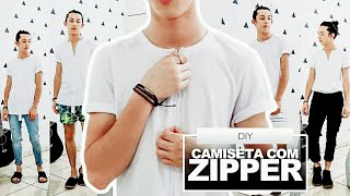 INSPIRAÇÃO DE LOOKS PARA O ANO NOVO + Camiseta com Zipper - DIY TUTORIAL