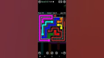 How To Solve Flow Free Courtyard Pack Level 61 9x9 Medium Board Walk Through Solution Walkthrough