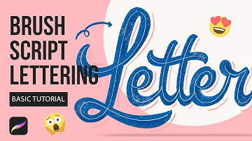 Script Hand Lettering Basic Tutorial Pencil and Procreate