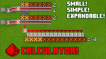 Minecraft Simple Redstone Calculator Tutorial(Bedrock & Java)