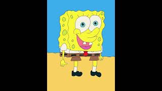 Digitally coloring my drawing: SpongeBob SquarePants