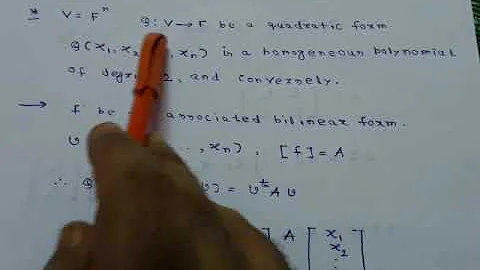 Introduction to Quadratic forms (Fields with characteristic not equal to 2)