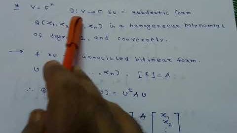 Introduction to Quadratic forms (Fields with characteristic not equal to 2)