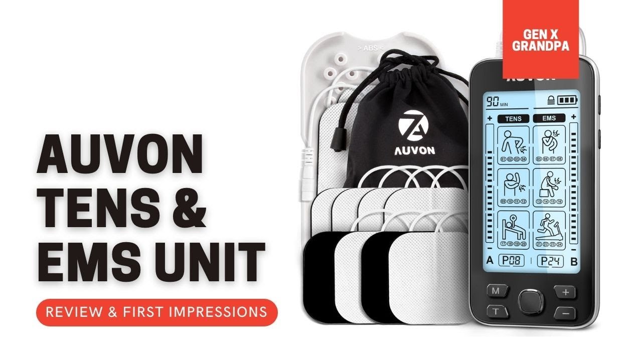 AUVON 4 Outputs TENS Unit EMS Muscle Stimulator Machine review - The  Gadgeteer