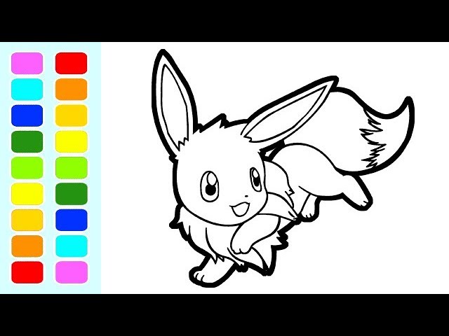 Como Desenhar o Eevee (Pokémom)  Pokemon coloring pages, Pokemon coloring,  Pokemon drawings