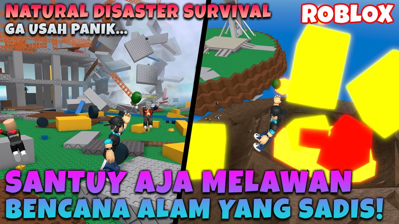 Santuy Saja Melawan Bencana Alam - Roblox Natural Disaster Survival - Roblox Indonesia