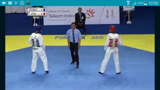 PON XIX 2016 FINAL 87KG Ahmad Saleh RED (JATIM) vs Basuki blue (SUMUT)