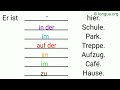 Präposition, Wohin gehst du?, #a1 #a2 , in die Küche, ins WC, ins Badezimmer, auf den Balkon, in den