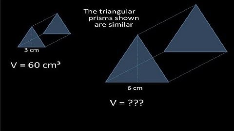 How to Find the Volume of a Triangular Prism Based on the Volume of a Similar,... : Fun with Prisms