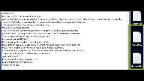 HHYU Ransomware Removal Guide | Decrypt .hhyu Files Virus