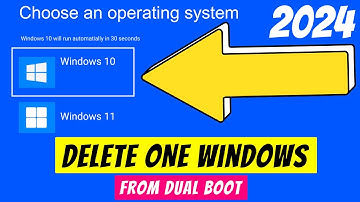 How to Delete Dual Boot in Windows 11, 10, 8, 7 || Remove One OS from Dual Boot ✅ Easy & Quick 2024