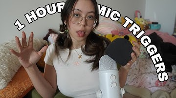 ASMR 1 Hour of INTENSE Mic Triggers (Mic Rubbing, Pumping, Tapping) (Looped/Minimal Talking)