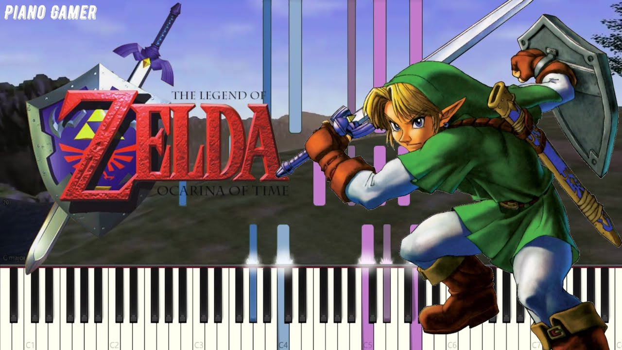 Legend of Zelda Ocarina of Time Opening Theme (Piano Tutorial) (Synthesia) YouTube