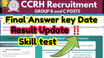 CCRH LDC 2025 ☑️ FINAL ANSWER KEY ☑️ RESULT UPDATE ☑️ EXPECTED CUTOFF ‼️#ccrh2025 #expectedcutoff