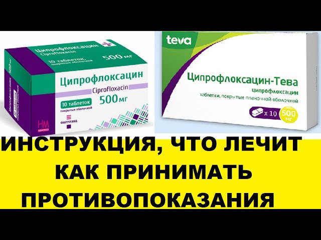 Ципрофлоксацин инструкция, что лечит, как принимать