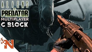 Aliens vs Predator Multiplayer C Block Map w/CageAtroN | Nookie Plays