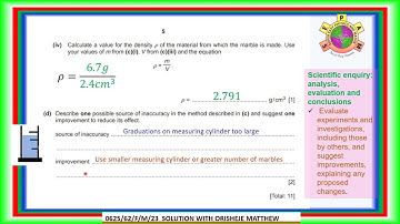 0625/62/F/M/23 SOLVED AND EXPLAINED IN DETAIL STEP BY STEP | IGCSE PHYSICS PAPER 6 PRACTICAL 2023