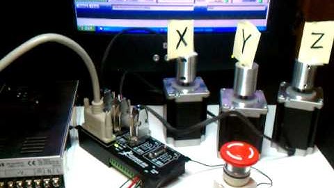 Gecko G540 Bench Test with E-Stop