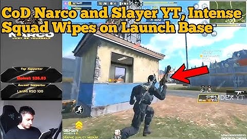 CoD Narco and Slayer YT, Intense Squad Wipes on Launch Base, Call of Duty: Mobile.
