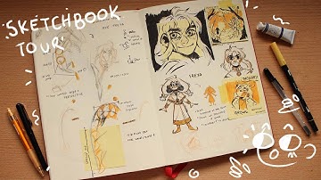 my sketchbook tour 2021// broken 3D animation student edition
