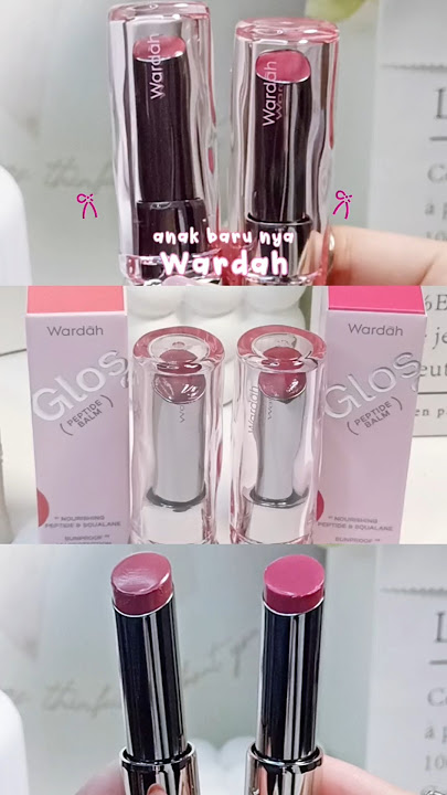 New Launch Wardah Glossicle Peptide Balm🌸🪞 super hydrating with UV protection ✨ #glossicle #wardah
