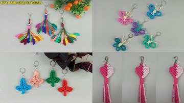 DIY | 4 Macrame Keychain | Tutorial | For Beginners