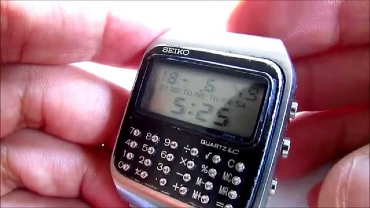 Seiko C153 5007 Calculator Digital Wristwatch - YouTube