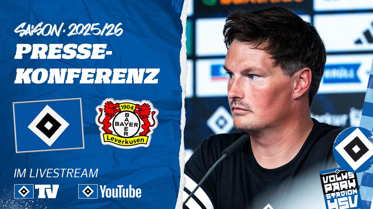 RE-LIVE: PRESSEKONFERENZ MIT MERLIN POLZIN | HSV vs. Bayer Leverkusen