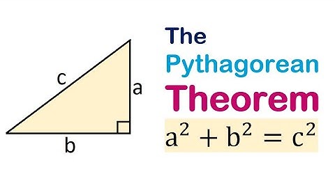 The Pythagorean Theorem; Formulas You Must Know when Applying the Pythagorean Theorem