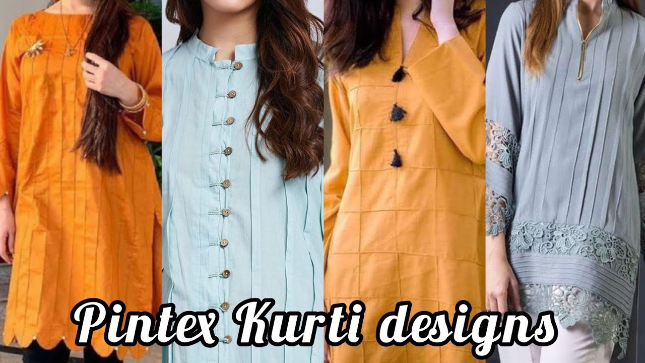 New and Stylish Pintex Kurti Design #2023 | Latest #pintex#kurti design -  YouTube