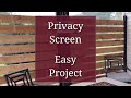 Privacy Screen - Easy Project