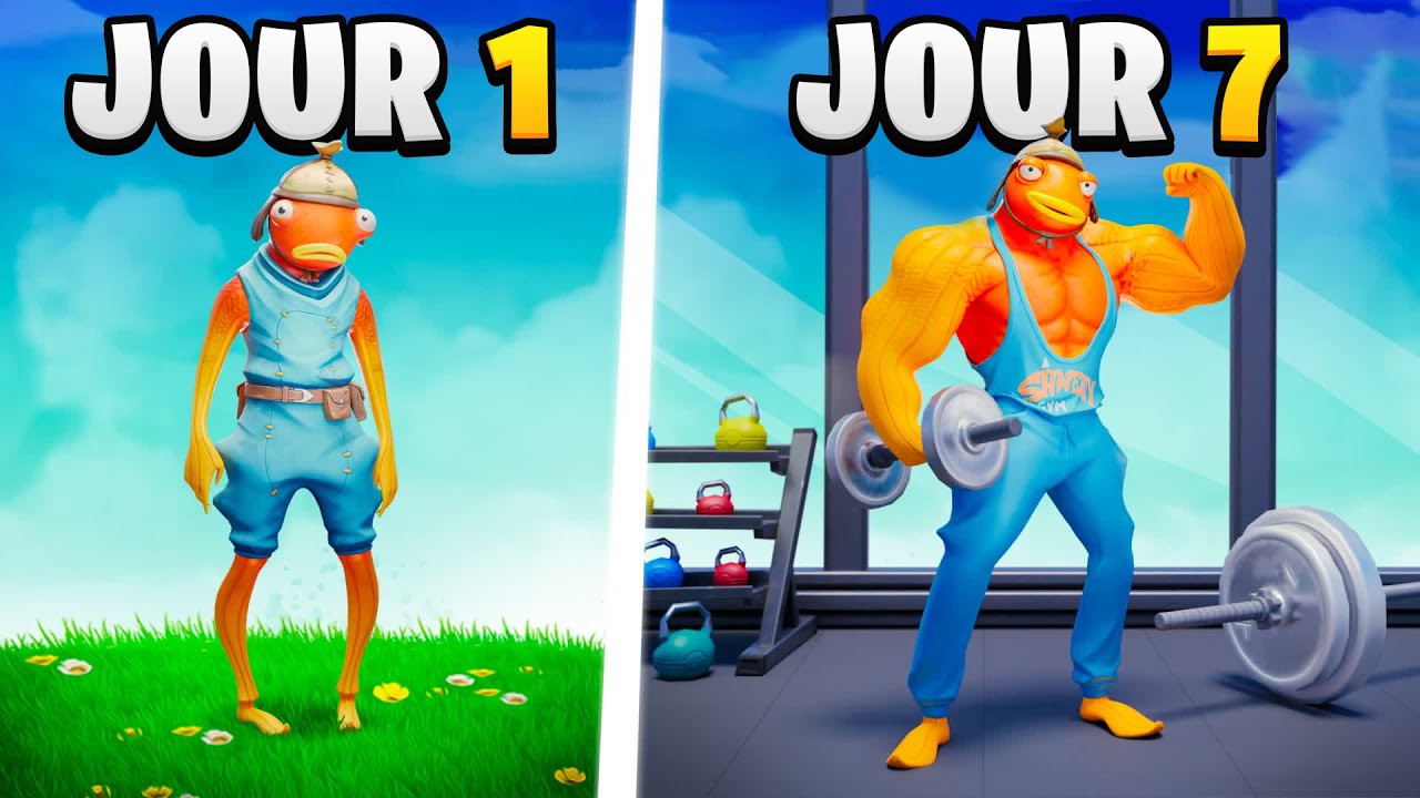 Ma Transformation Physique INCROYABLE Sur Fortnite ! (Gym Tycoon)