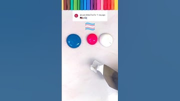 What color do mixed flags make? #paintmixing  #colormixing  #satisfyingart  #asmart