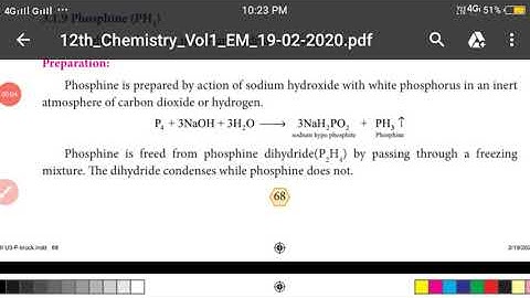 Phosphine (Preparation , properties and uses)